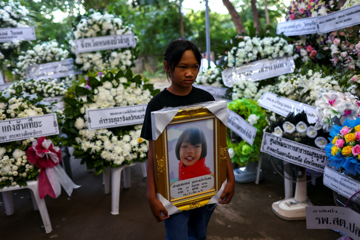 Thailand day care centre massacre funeral