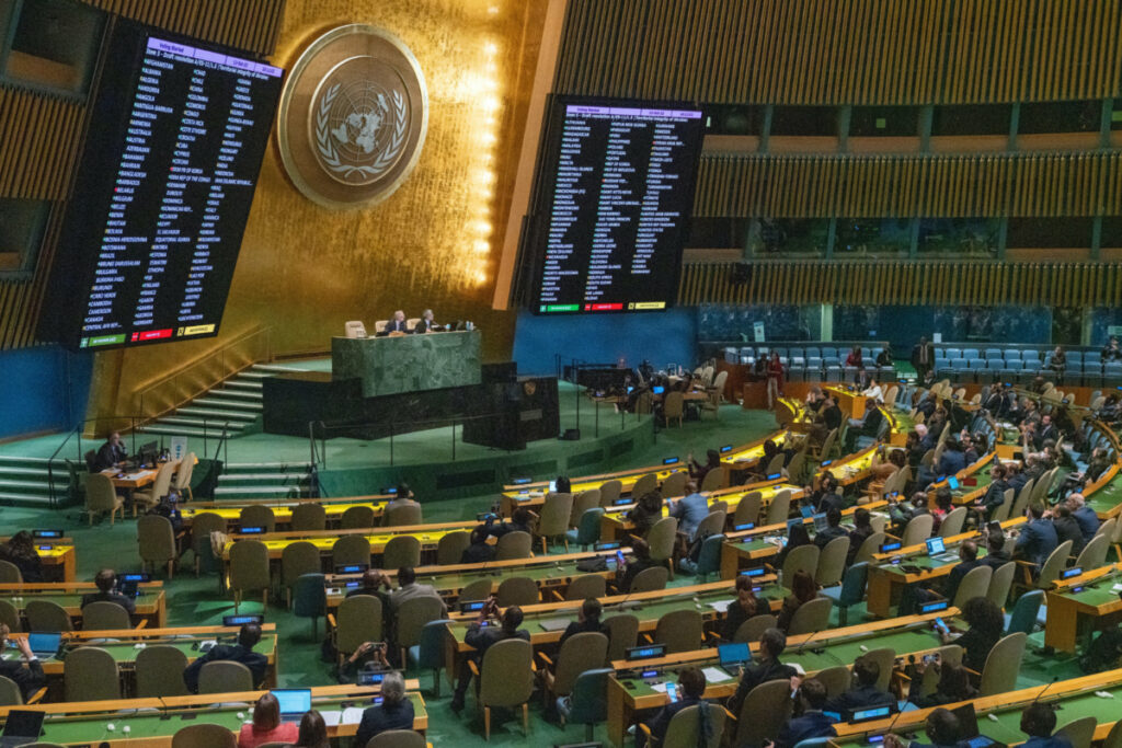 UN General Assembly vote on Russia