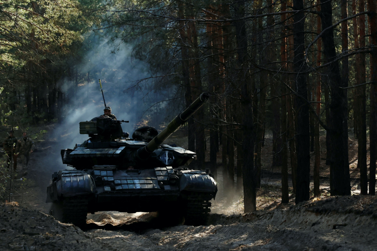 Ukraine Kupiansk captured Russian tank