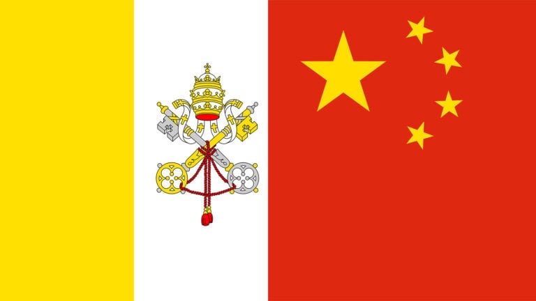 Vatican China flags
