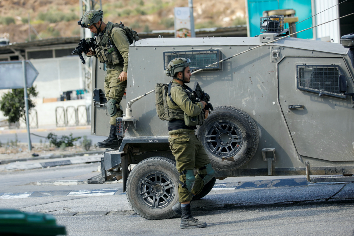 West Bank Israeli soldiers