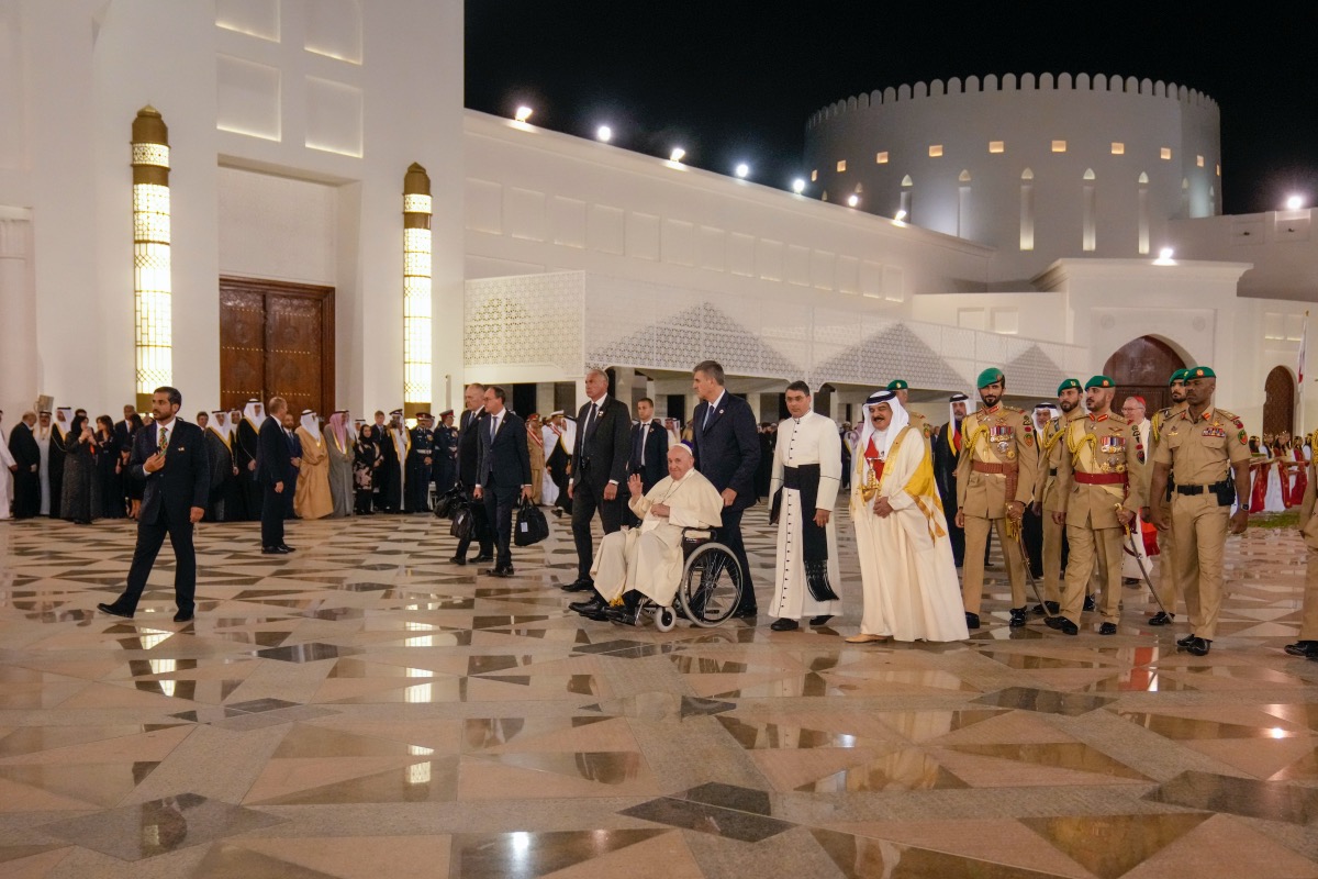 Bahrain Sakhr Palace Pope Francis