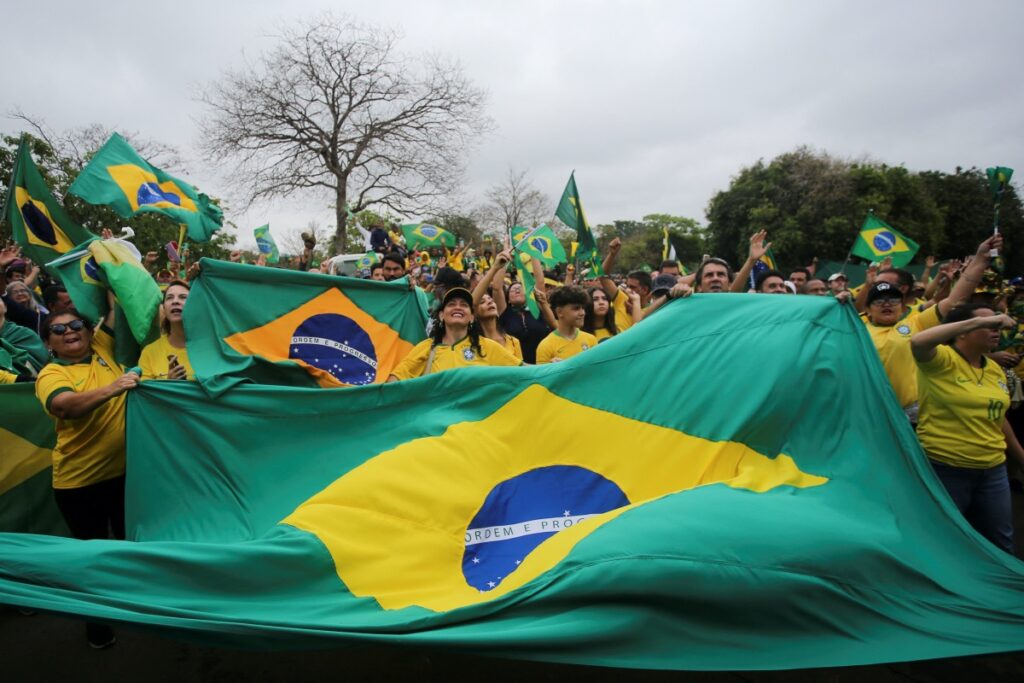 Brazil pro Bolsonaro protestors