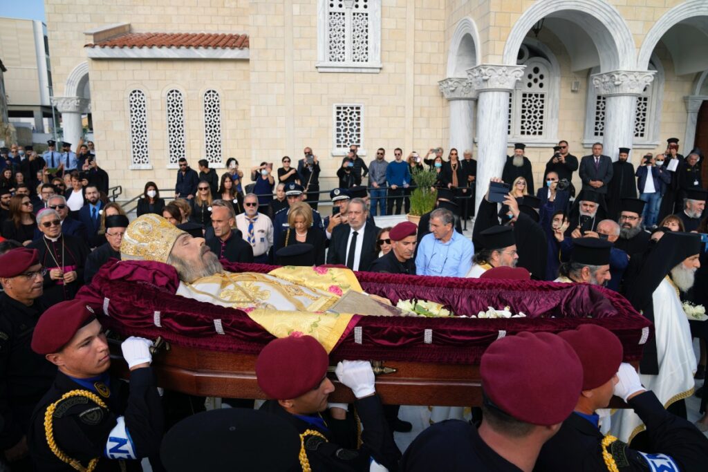 Cyprus Nicosia Archbishop Chrysostomos II funeral1
