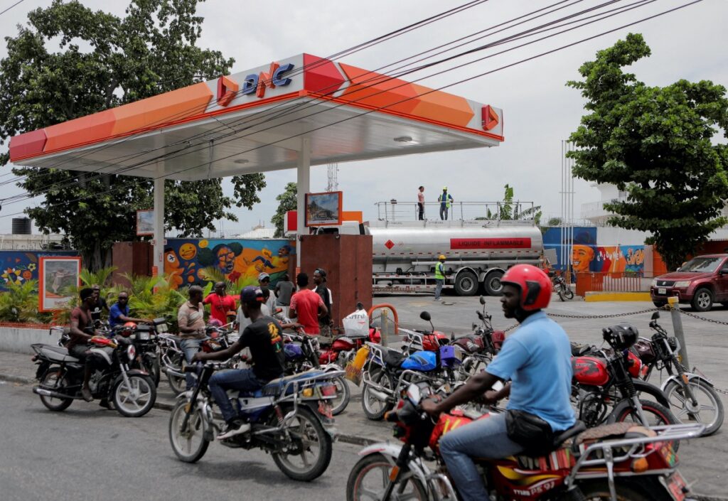 Haiti Port au Prince petrol station