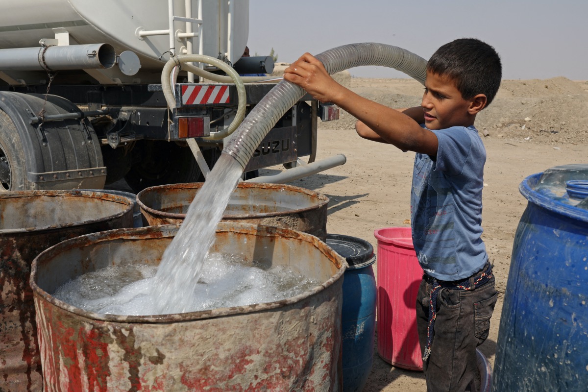 Iraq DIwaniya Al Bouzayyat water