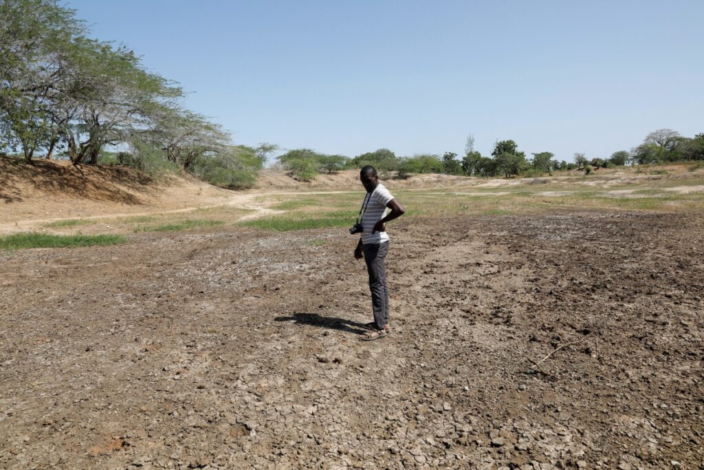 Kenya dry water hole