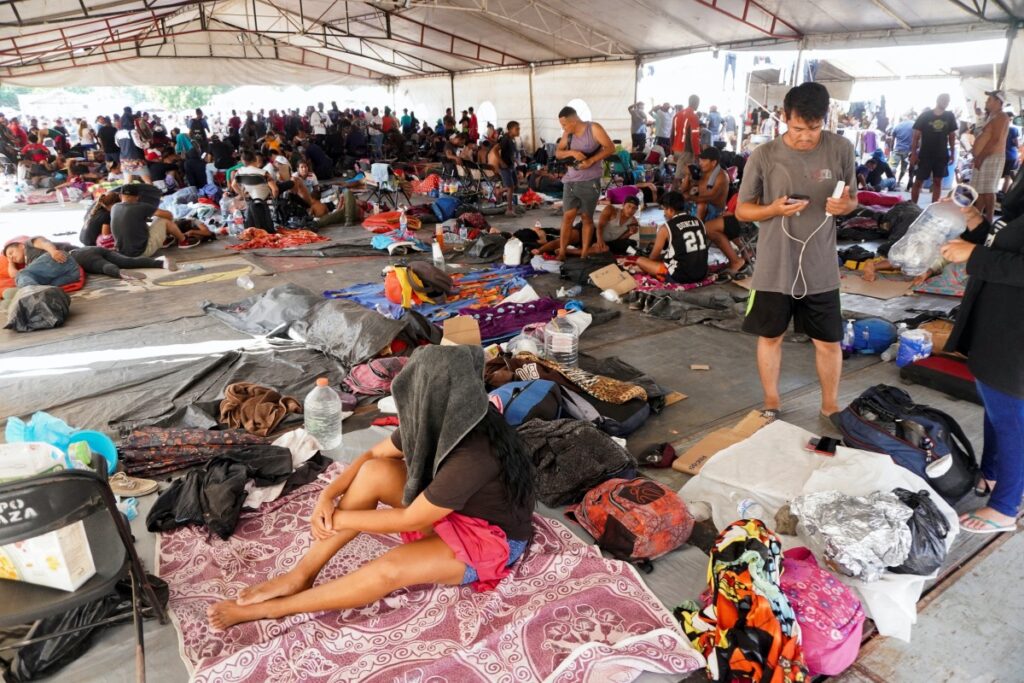 Mexico San Pedro Tapanatepec migrant camp1