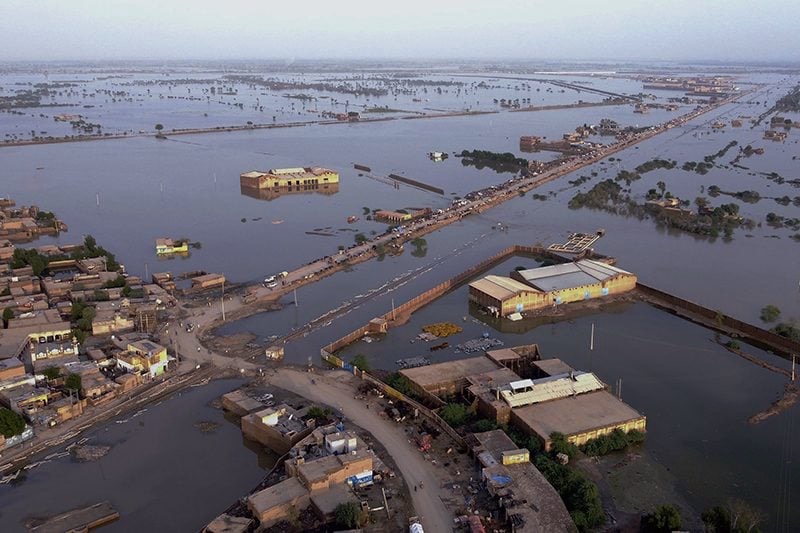 Pakistan Sohbat Pur city floods