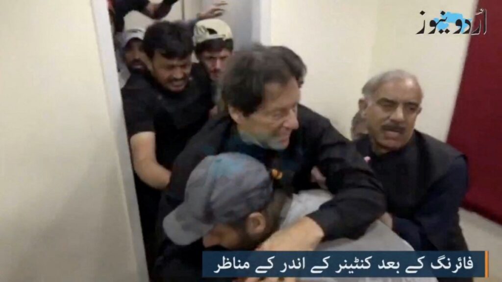 Pakistan Wazirabad Imran Khan after being shot