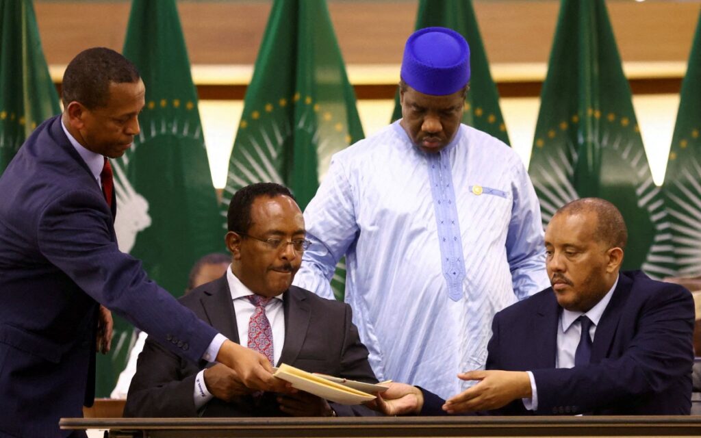 South Africa Pretoria Ethiopian peace agreement signing
