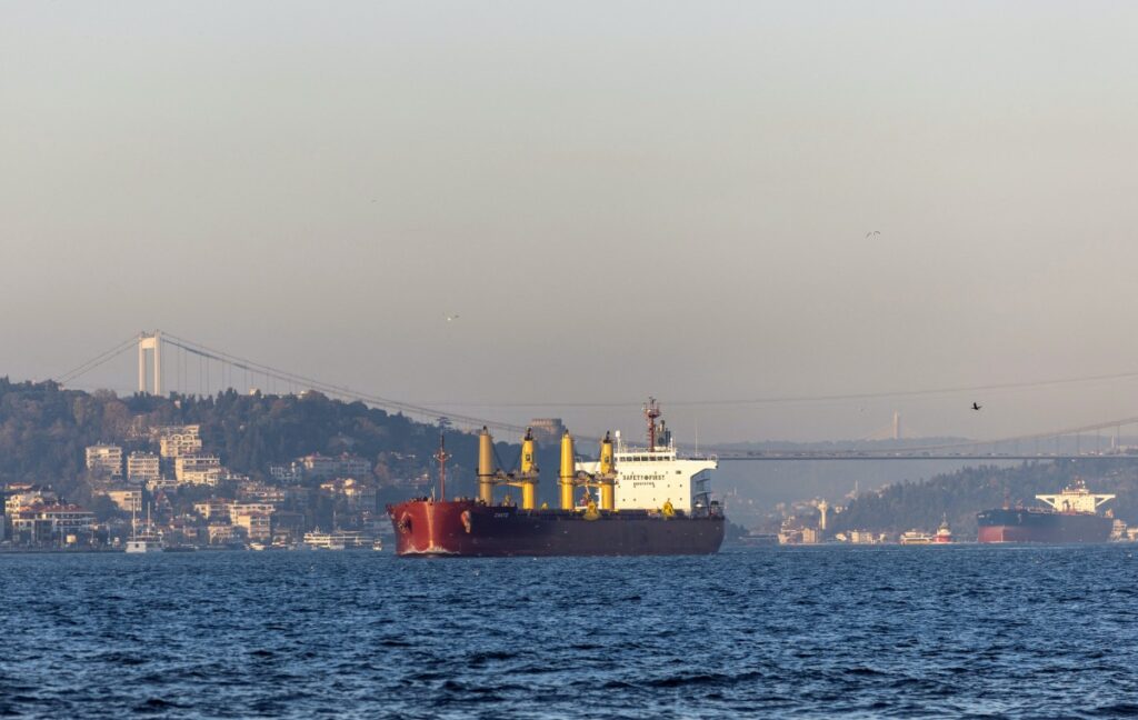 Turkey Bosphorus grain ship