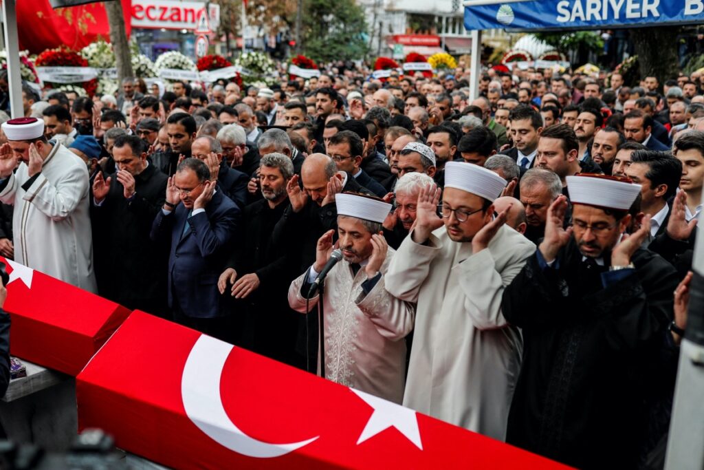 Turkey Istanbul bombing victims funeral