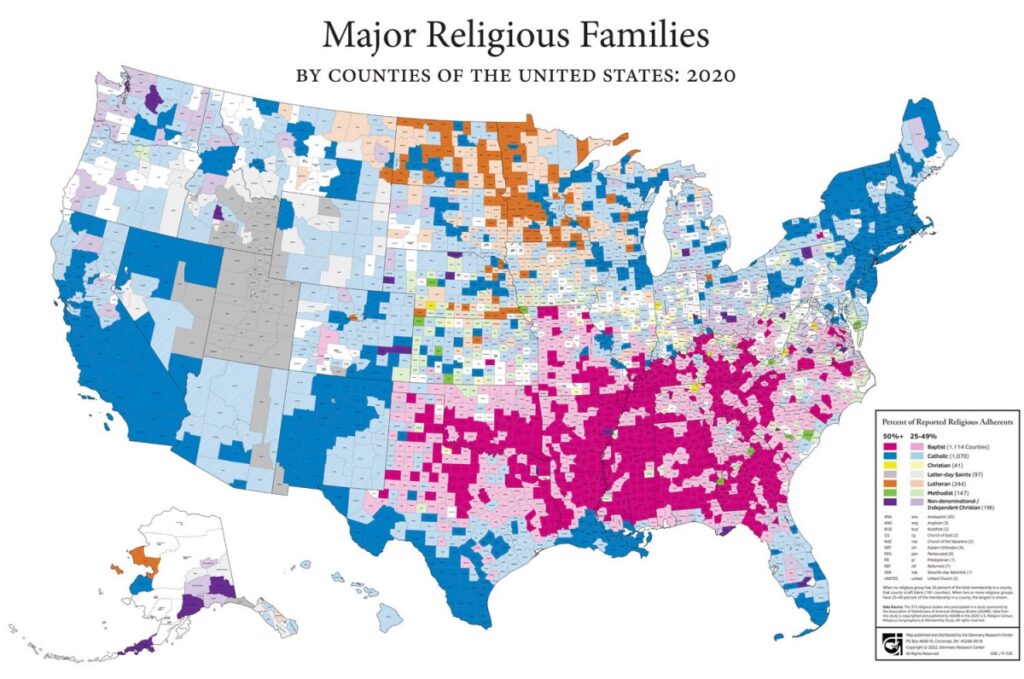 US Census religious families