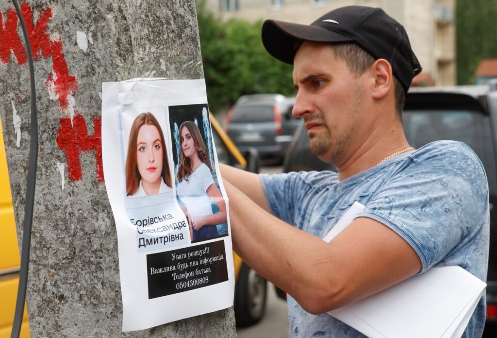 Ukraine Vinnytsia missing persons poster
