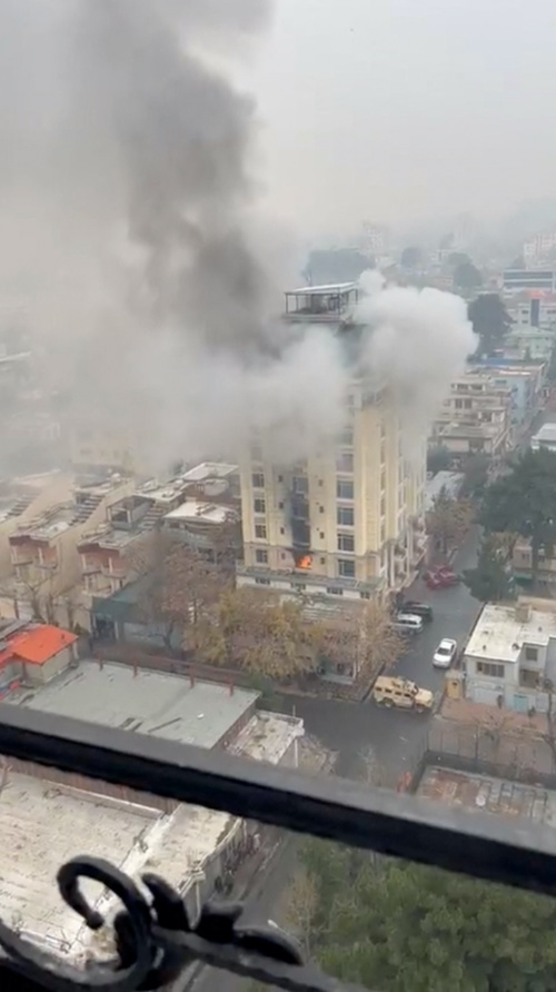 Afghanistan Kabul hotel fire