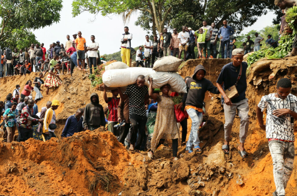 DRC KInshasa landslide damage
