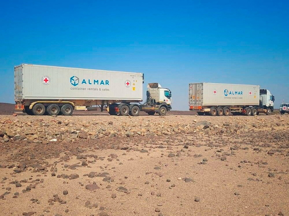 Ethiopia Mekelle ICRC trucks