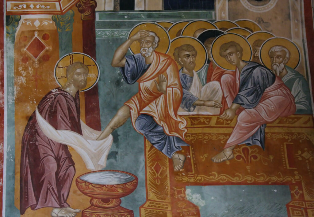 Jesus washing the disciples feet