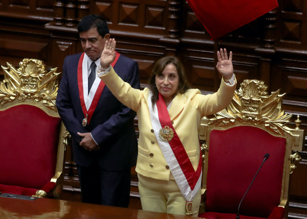 Peru interim President Dina Boluarte