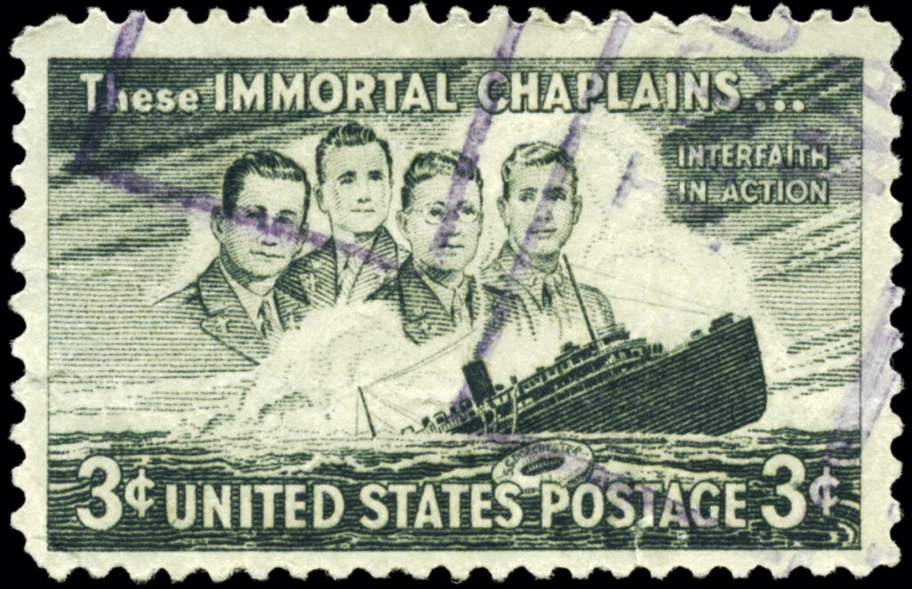US stamp Four chaplains and the SS Dorchester