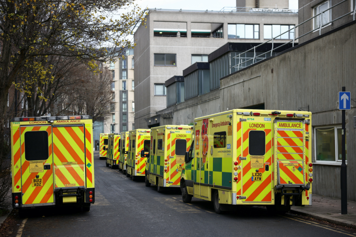 Uk London ambulances