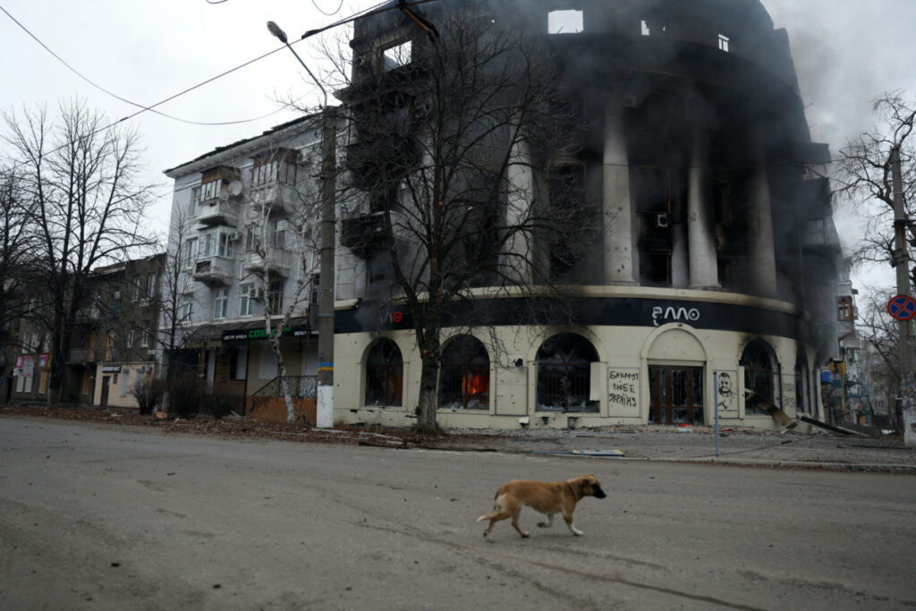 Ukraine Bakhmut ruined building