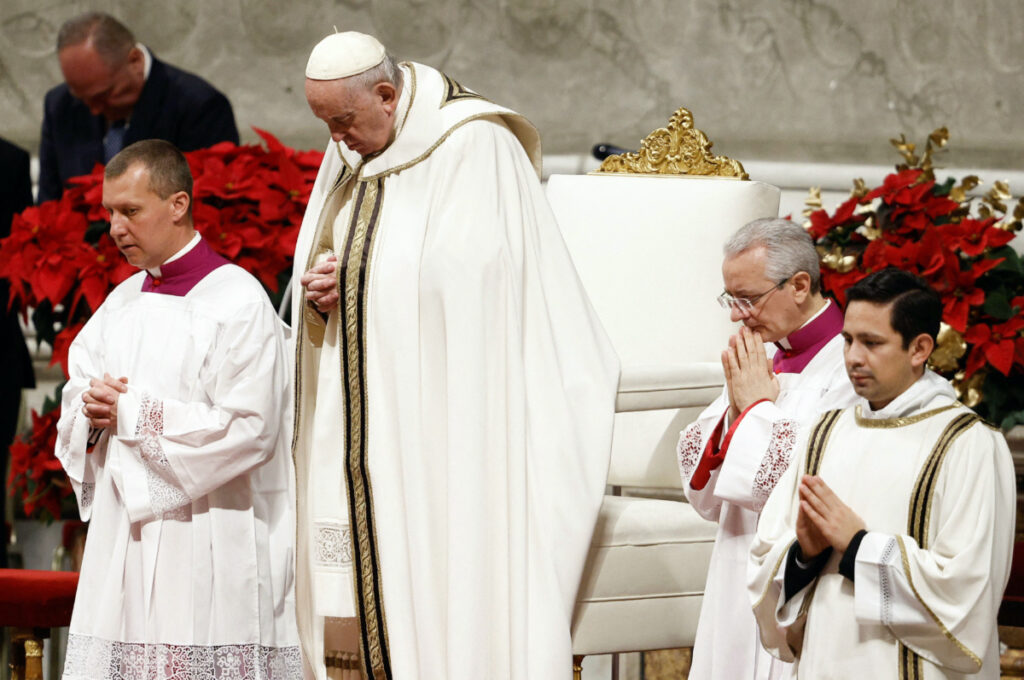 Vatican Pope Francis Christmas Eve Mass1