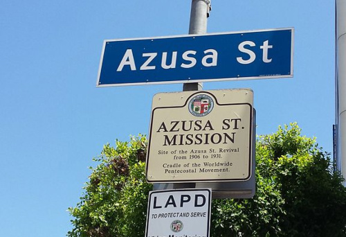 Azusa Street Historical Sign