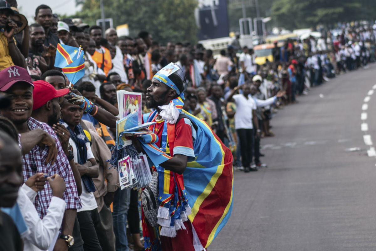 DRC Kinshasa papal visit crowds