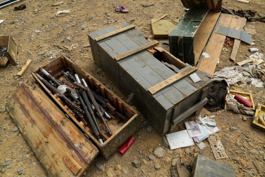 Ethiopia abandoned munitions