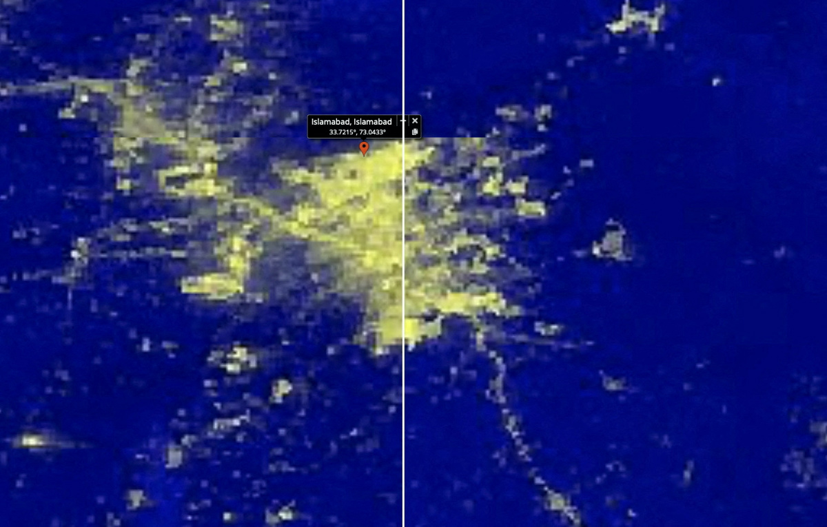 Pakistan satellite image