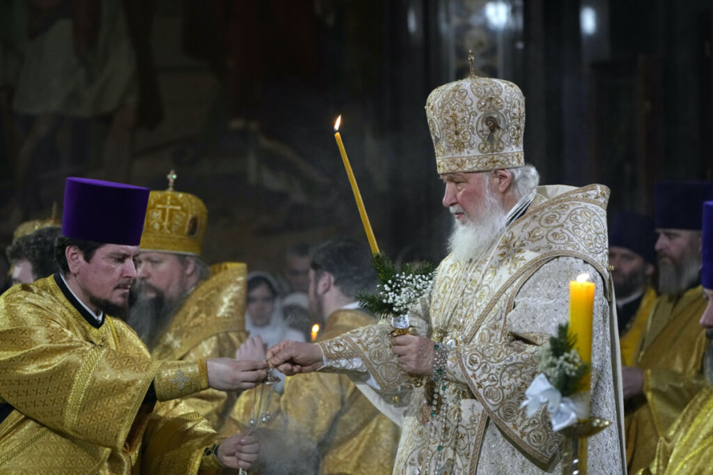 Russia Moscow Patriarch Kirill Christmas