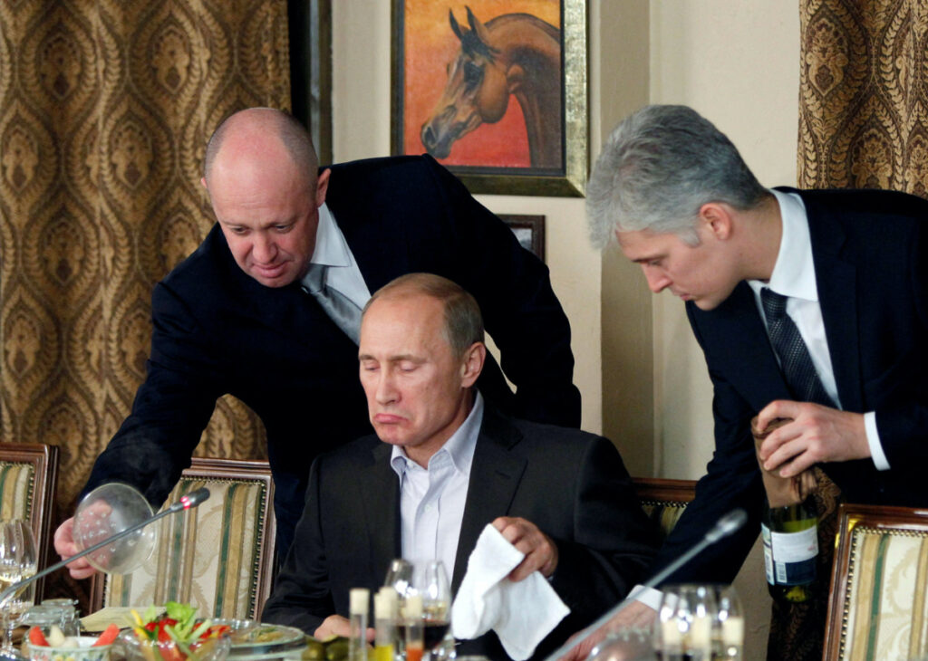 Russia Yevgeny Prigozhin and Vladimir Putin