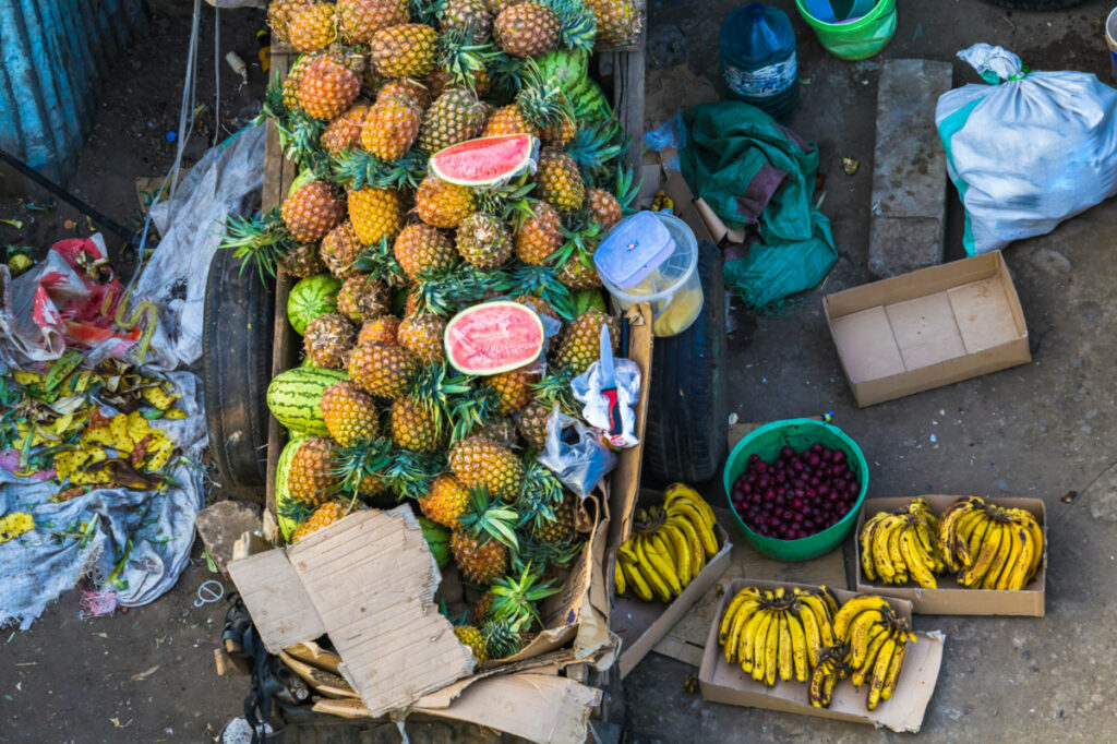 Tanzania Arusha fruit vendor