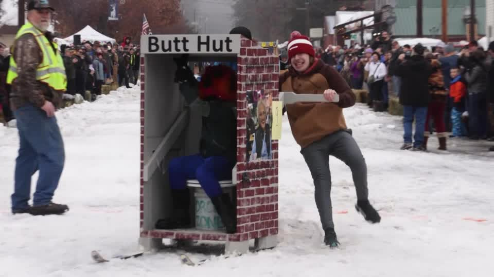 US Conconully outhouse racing