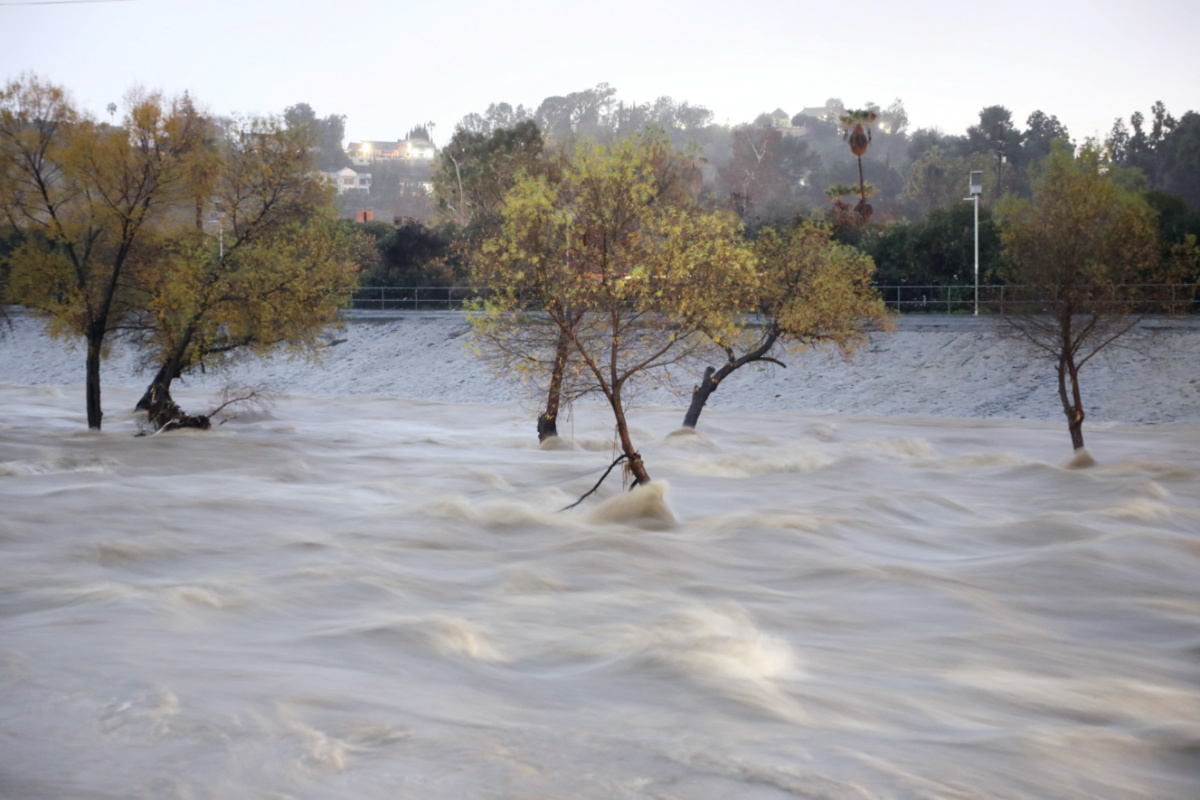 US Los Angeles River floods