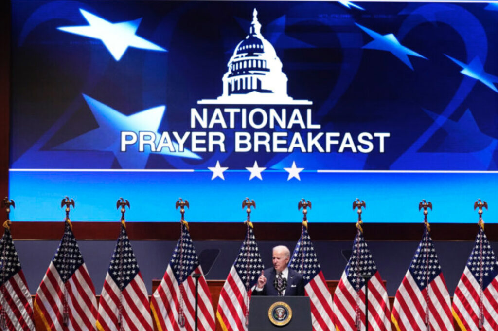 US National Prayer Breakfast Joe Biden 2022