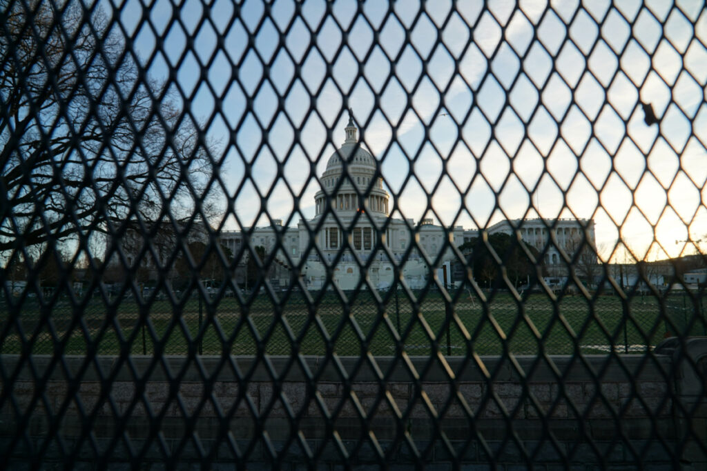US US Capitol security fence