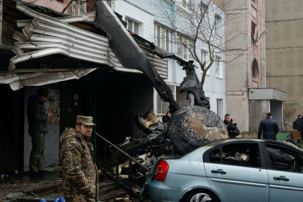 Ukraine Brovary helicopter crash