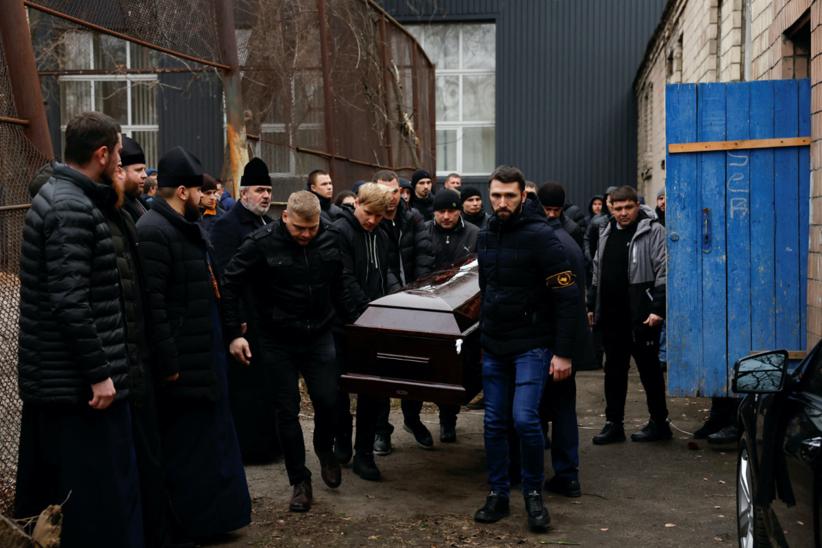 Ukraine Dnipro funeral