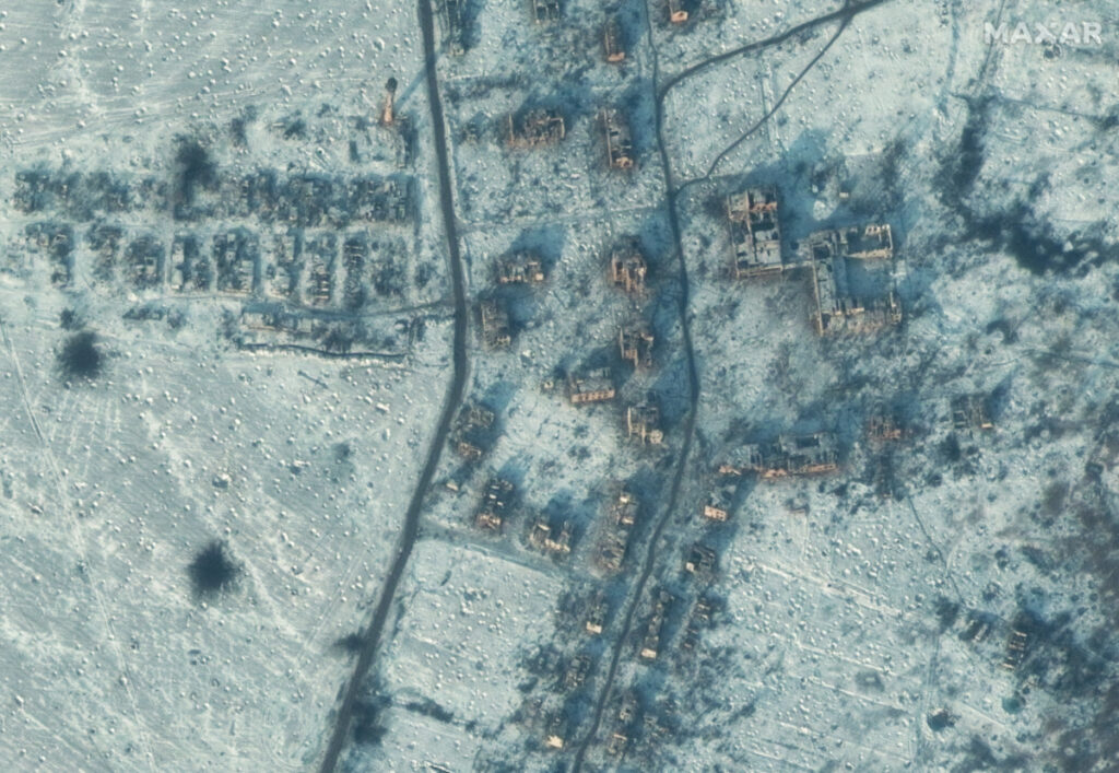 Ukraine Soledar satellite image2