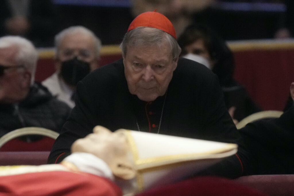 Vatican Pope Benedict XVI lying in state Cardinal George Pell