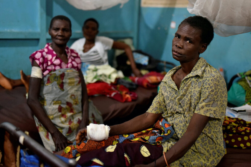 FILE PHOTO: Congolese victims of ethnic violence rest inside a ward at the General Hospital in Bunia, Ituri province in the eastern Democratic Republic of Congo June 25, 2019. REUTERS/Olivia Acland