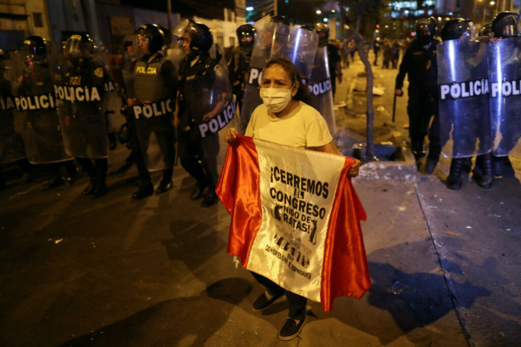 Peru Lima demonstrator