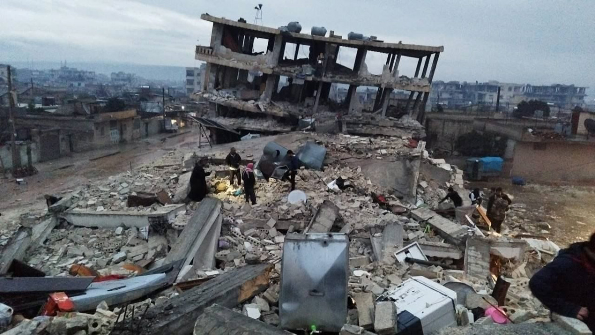 Syria earthquake destruction