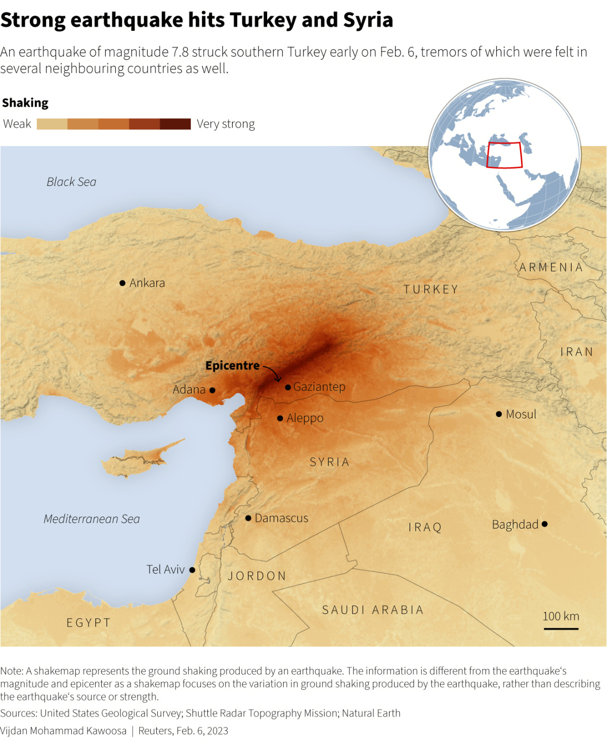 Turkey Syria quake graphic