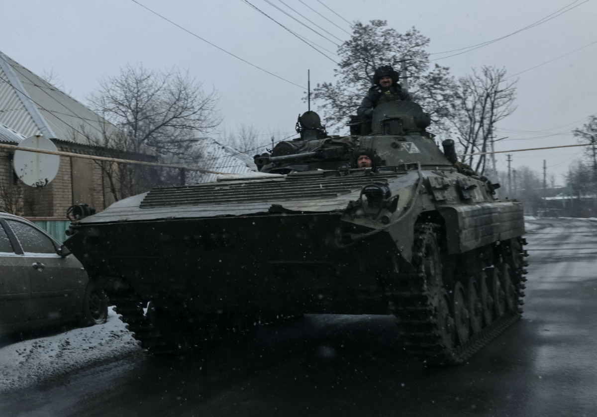 Ukraine - Donetsk - Bakhmut - infantry fighting vehicle