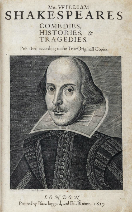 William Shakespeare First Folio 1623
