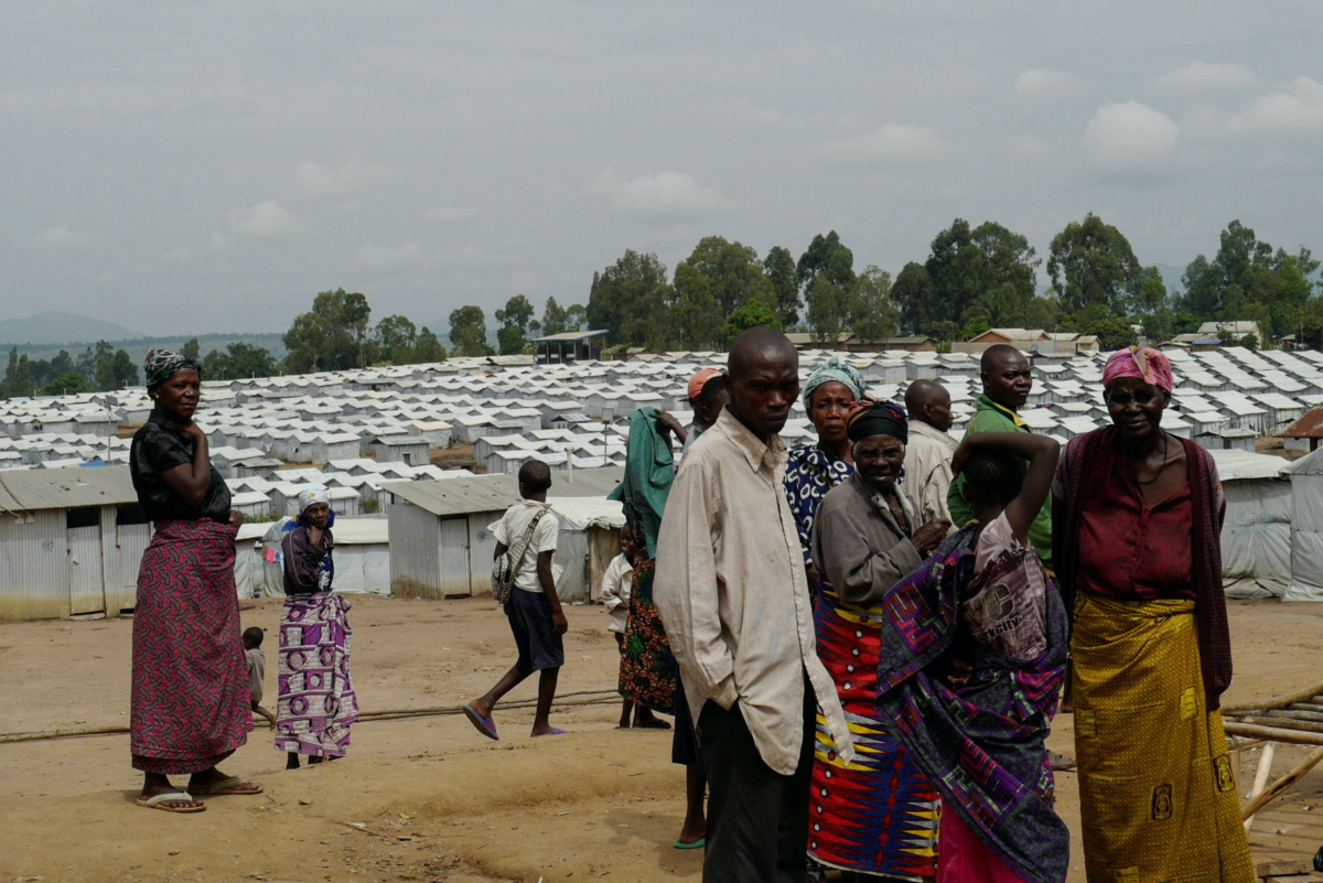 Internally displaced Congolese people are seen at the Kigonze IDP camp in Bunia, Ituri province of the Democratic Republic of Congo March 2, 2023.